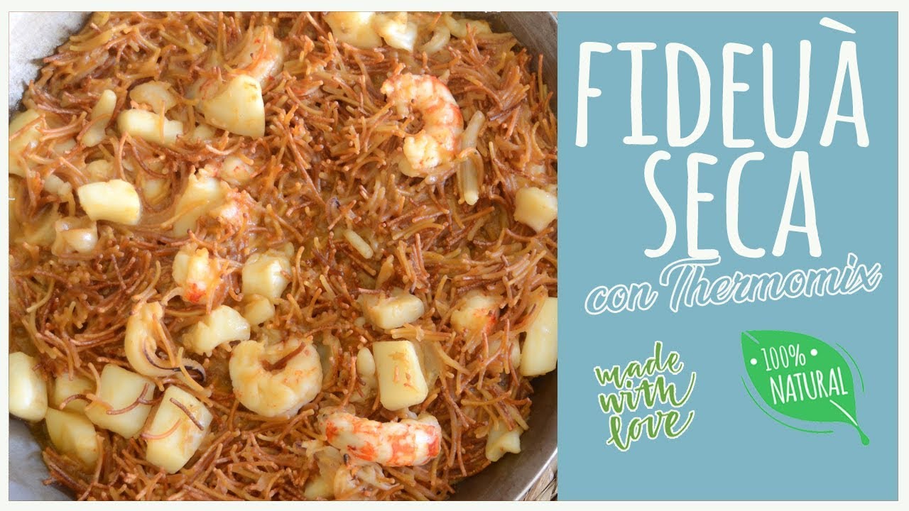 Fideuà// fideos rossejats #thermomix #fideua #fideosarrossejats