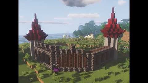 I made a small fortress in Minecraft #shorts #minecraft #castle #fortress #minecraftbuilds