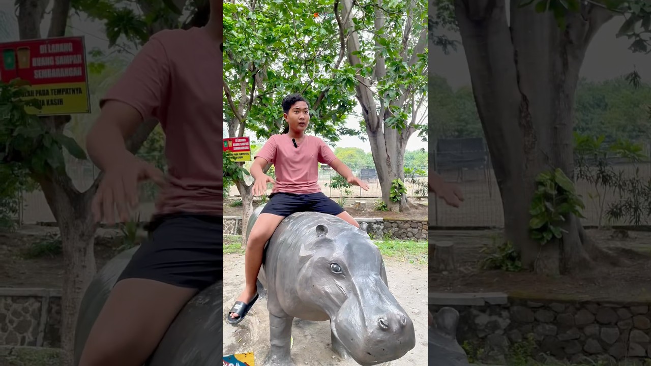 Naik Kuda Nil bikin Gagal Fokus 🤣🦛 