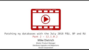 Applying the July 2018 Bundle Patch to Oracle Database 12.1.0.2