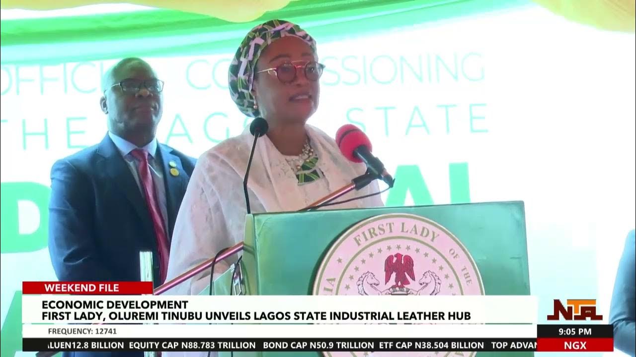 First Lady Unveils Lagos Industrial Leather Hub-State House Correspondent, Adeniyi Taiwo reports