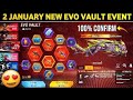 2 january 2026 new upcoming evo wallet free fire 🔥🤯 New year 2026 evo vollet january Free Fire event
