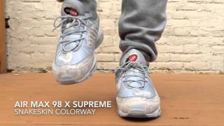 Air Max 98 x Supreme (Snakeskin) on 