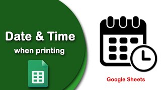 How to add or remove date and time when printing in Google Sheets