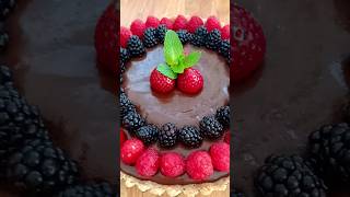 Vegan Almond Oats Chocolate Ganache Berry Tart. part 1.