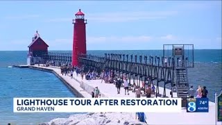 Fabulous Visitors finally step inside Grand Haven lighthouse