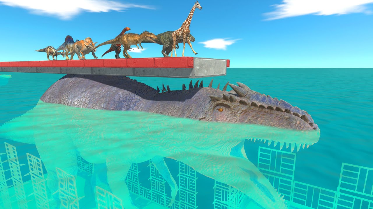 Dinosaurs VS Animals – Running Under the Sea to Survive | Animal Revolt Battle Simulator