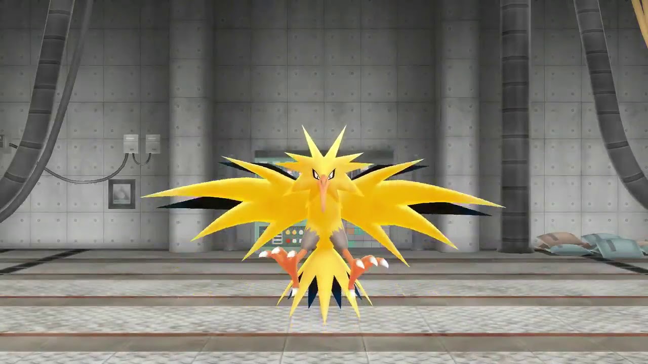 Shiny Zapdos Encounter In Pokemon Lets Go Pikachu And Eevee