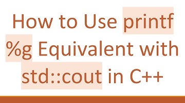 How to Use printf %g Equivalent with std::cout in C++