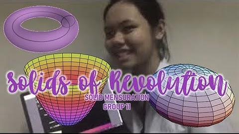 Solids of Revolution: Ring Torus, Circular Paraboloid, Ellipsoid