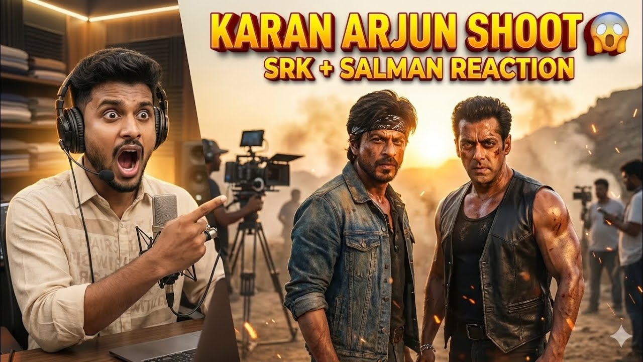 Shah Rukh Khan Rare Shooting Scene | Karan Arjun Old Action Clip | 90s Bollywood Classic