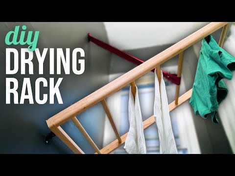 DIY Wall Mounted Drying Rack - HGTV Handmade