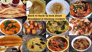 Back To Back 15 Best Lockdown Recipes | Andhra Famous Breakfast & Instant Chutney Recipes