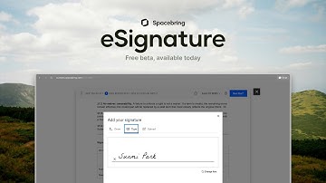 How to use electronic signatures in Spacebring (powered by Dropbox Sign)