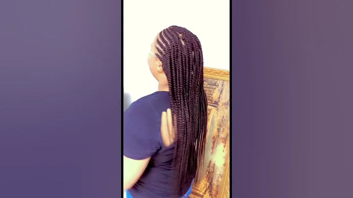 Cornrows with box braids