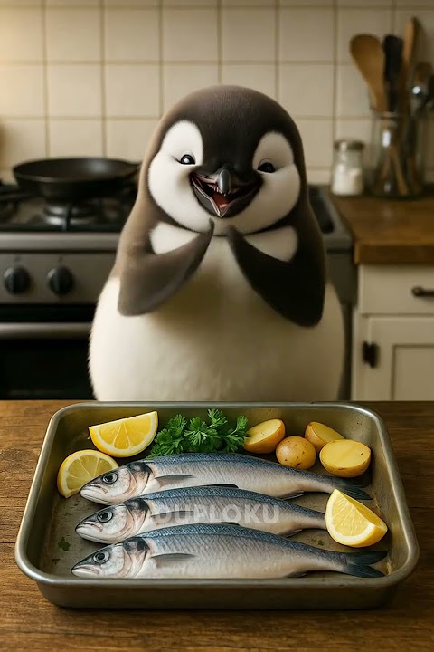 Pinguin making bread for brother 🐧🍞 | Oh popo #public #duploku #cute