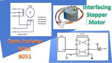 Lecture 34:Interfacing of Stepper Motor and Opto Coupler with 8051 Microcontroller| Assembly program