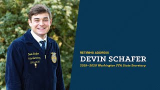 Devin Schafer’s Retiring Address | 90th Washington FFA Convention