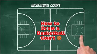 How to draw a basketball court #basketball
