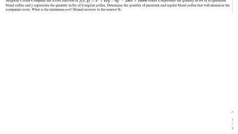 Multivariable Calculus-Applied Optimization