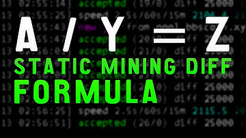 Cryptocurrency Static Mining Difficulty Efficiency Formula