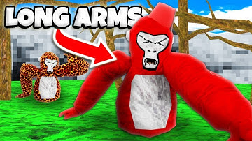 I Tried Gorilla Tag With SUPER Long Arms…