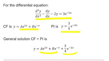 MEI Core Pure Second order differential equations 2-5