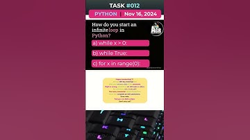 #py-Task012 - Python Quick Tips: Creating an Infinite Loop in Python 🐍