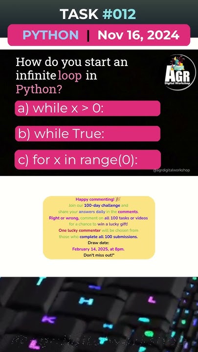 #py-Task012 - Python Quick Tips: Creating an Infinite Loop in Python 🐍 ...