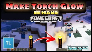 How To Make Torch Glow in hand in Minecraft Java Edition | TLauncher | in Hindi