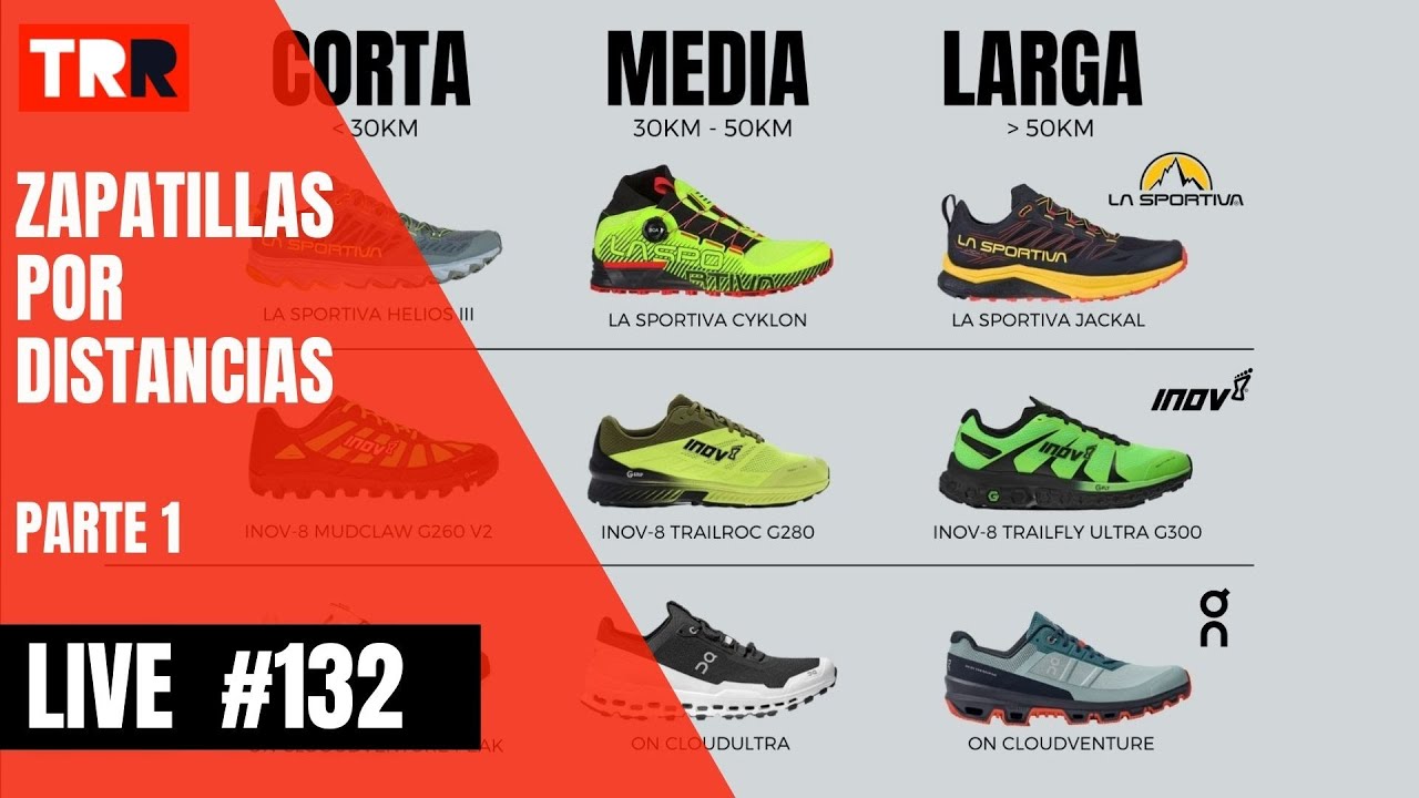 LIVE #132 ¿Qué zapatilla de Trail Running de cada marca utilizar para cada distancia? (Parte 1) -