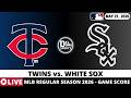 MINNESOTA TWINS VS CHICAGO WHITE SOX ⚾️ MLB Game Score Radio Play-by-Play