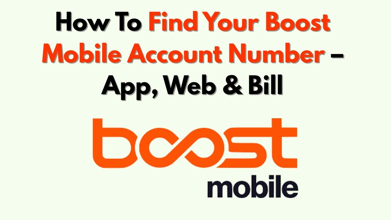 How To Find Your Boost Mobile Account Number – App, Web & Bill - YouTube