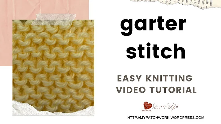 Garter stitch - Quick and easy video tutorial