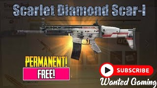 Scarlet Diamond Scar L | Free gun skin | PUBG Mobile | Wanted Gaming
