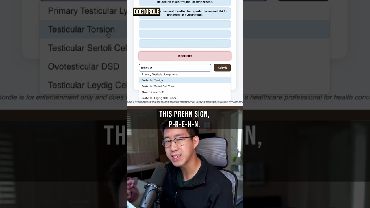 A 37 Year Old Man Presents With A Testicular Mass #medicine #meded #doctordle #medicaleducation