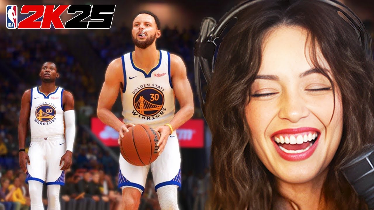 Valkyrae Practices NBA 2K!