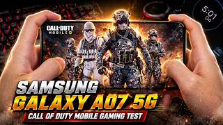 Samsung Galaxy A07 5G Call of Duty Mobile Gaming test | Dimensity 6300, 120Hz Display