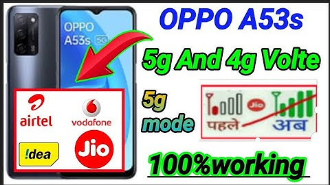oppo A53s network settings 4g and 5g Volte | how to solve 5g  network problem oppo A53s