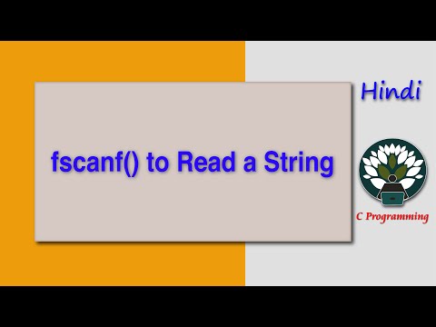 HINDI fscanf() to Read a String