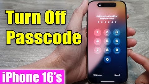 iPhone 16/16 Pro Max: How to Turn Off Passcode
