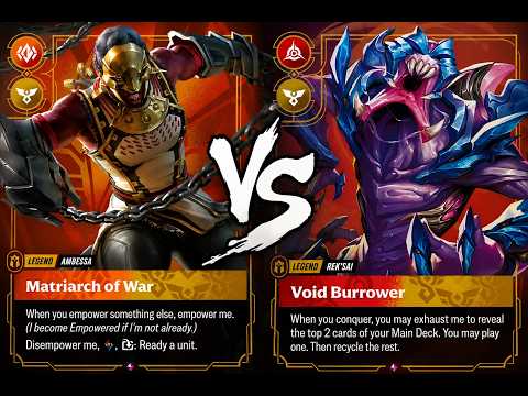 AMBESSA AURORA VS REK'SAI RICHES riftbound vendetta gameplay