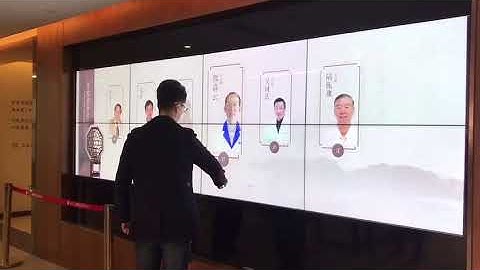 Multi touchscreen 2X4 interactive lcd video wall system for hospital show