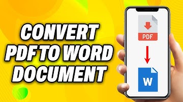 How to Convert PDF to Word Document in Mobile (2025) - Easy Fix