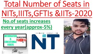Number of Seats in Nit IIT IIIT GFTIs 2020 | jeemain2020 | Josaa 2020 | Wbjee2020 | Comedk2020 |