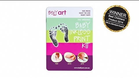 How to take your baby footprints with Baby Made (formerly Belly Art) Inkless Print Kit