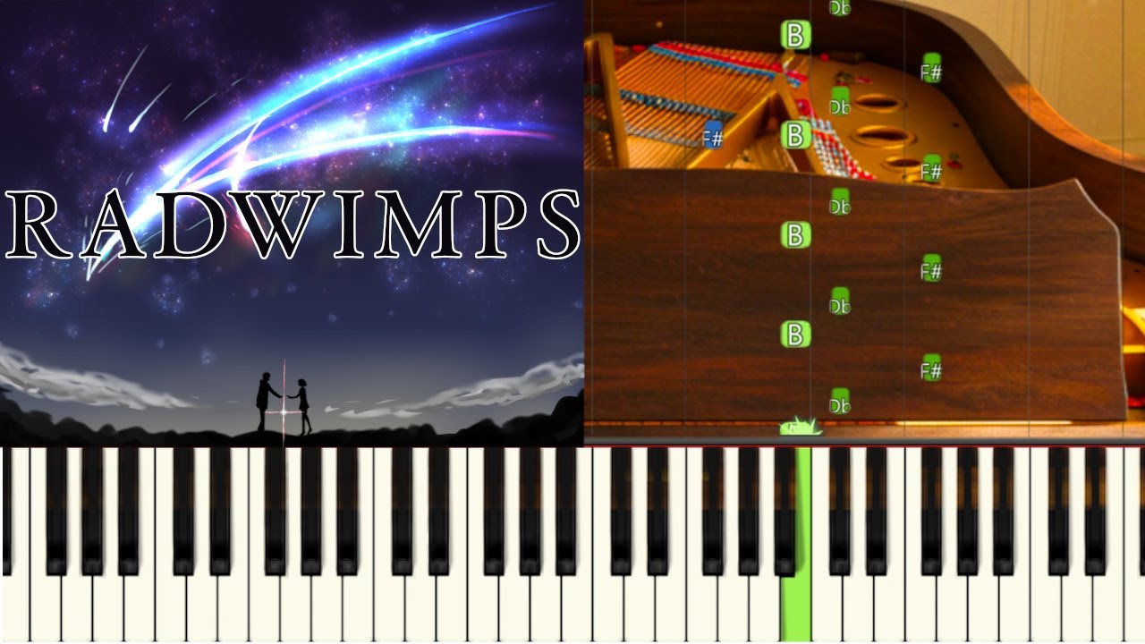 Sparkle - RADWIMPS 『Your Name』【Piano Tutorial】 - YouTube