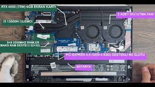 HP VİCTUS RTX4050 SSD YÜKSELTME( ssd upgrade) VE ANAKART İNCELEMESİ