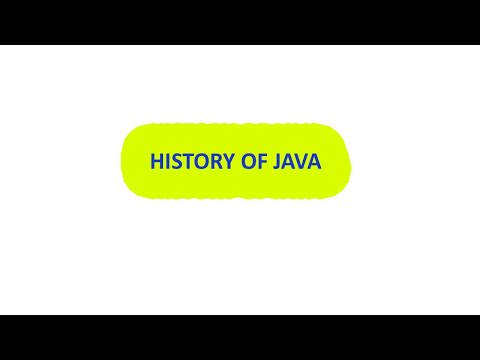 JAVA TUTORIAL | HISTORY OF JAVA