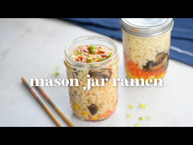 Mason Jar Instant Noodles - The Girl on Bloor